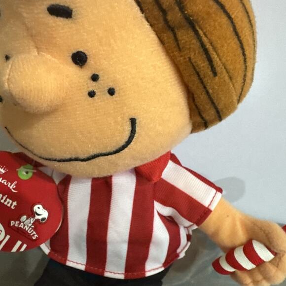 Peanuts Gang Plush Stuffed Talking Hallmark Pepperment Patty Christmas NWT WORKS - Picture 4 of 9